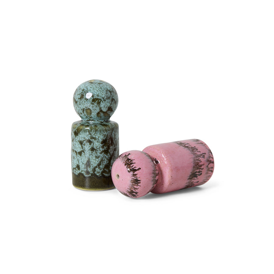 70s Ceramics – Salt & Pepper Jars, Baroque – HKLIVING – view 4