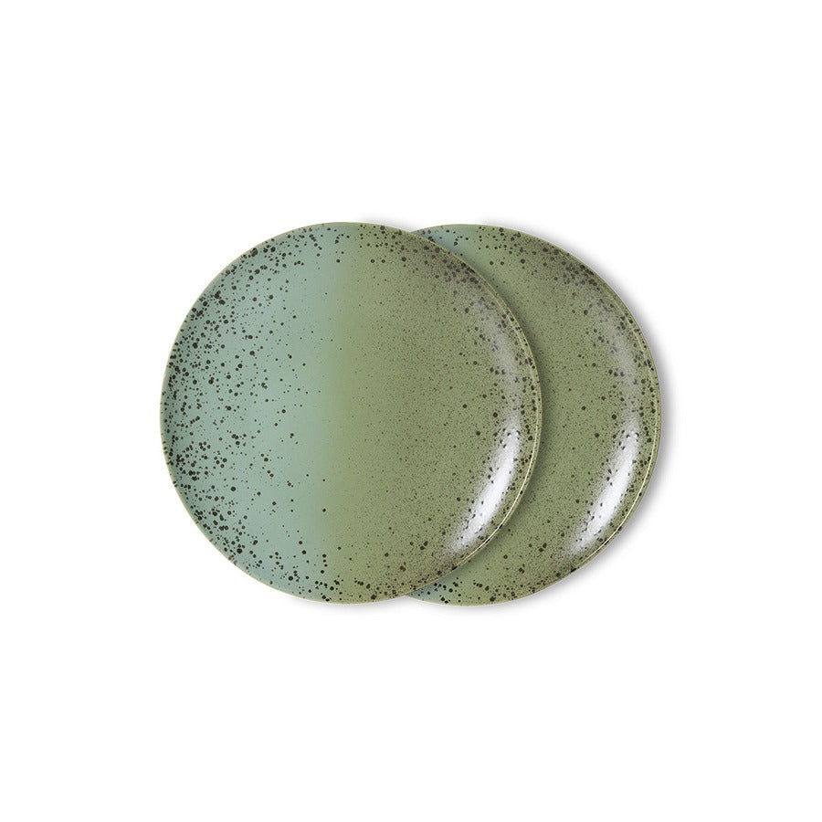 70s Ceramics – Dinner Plates, Fleck (set of 2) – HKLIVING