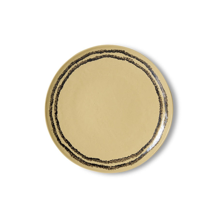70s Ceramics – Dinner Plates, Vanilla (set of 2) – HKLIVING – view 3