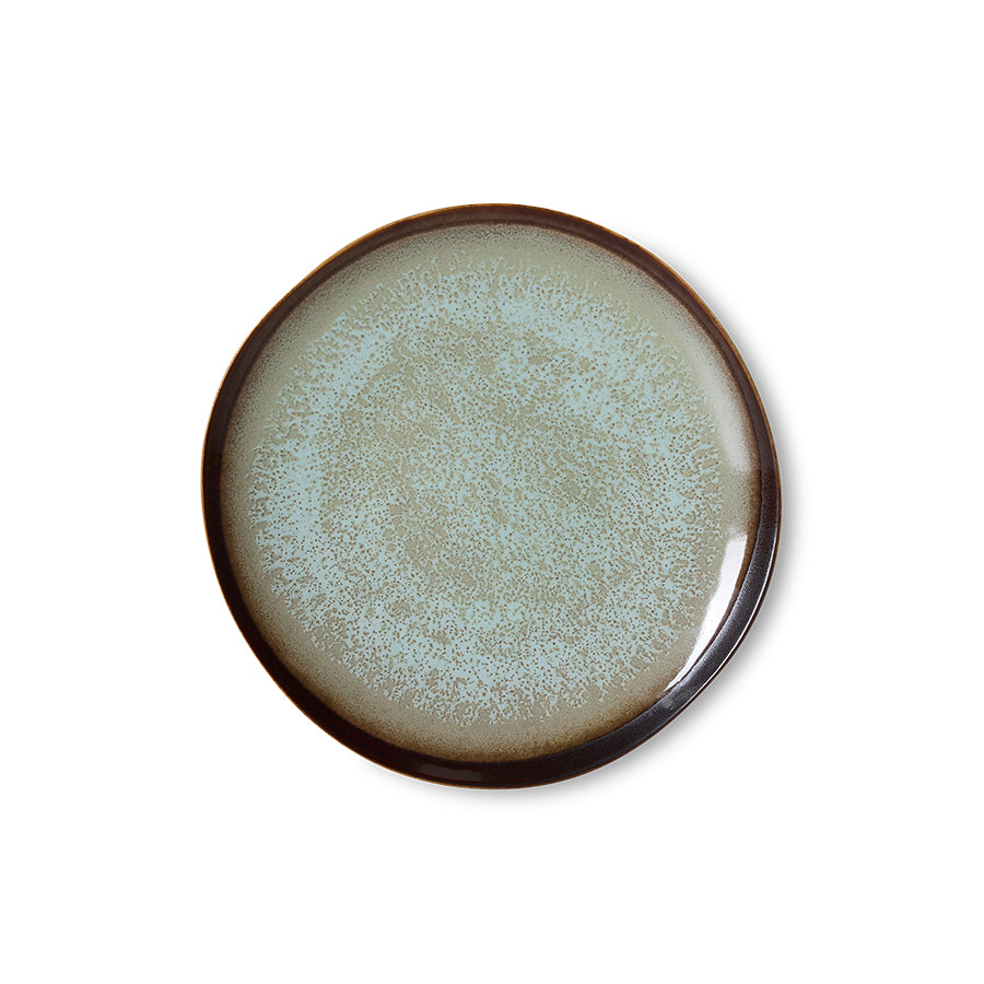 70s Ceramics – Frühstücksteller, Contrast (2er-Set) – HKLIVING – Ansicht 3