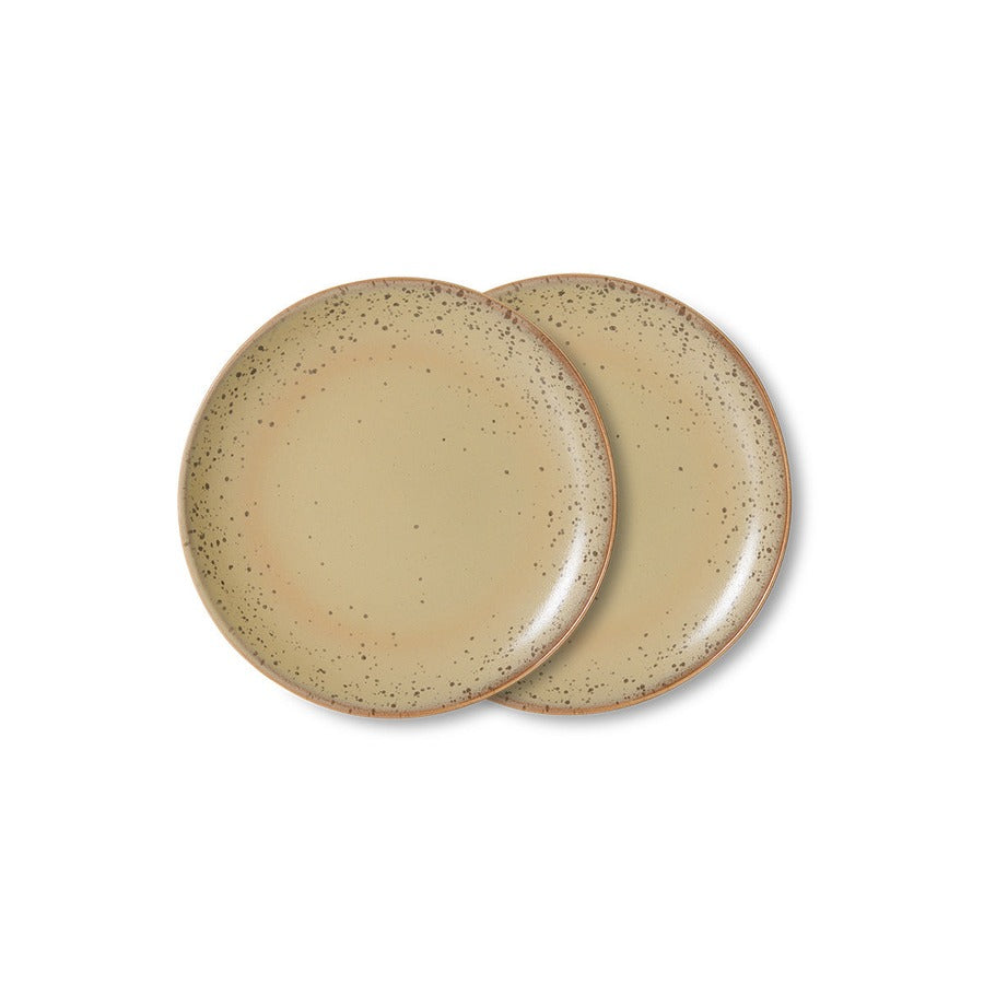 70s Ceramics – Side Plates, Grit (set of 2) – HKLIVING