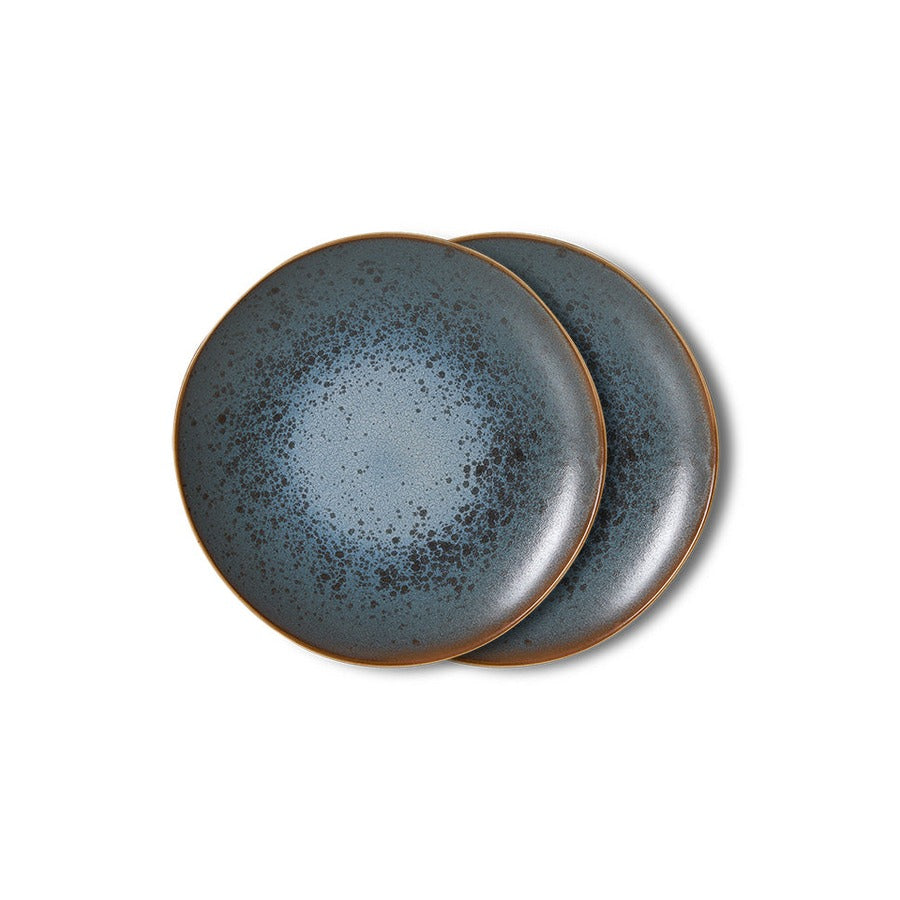 70s Ceramics – Dessertteller, Mineral (2er-Set) – HKLIVING
