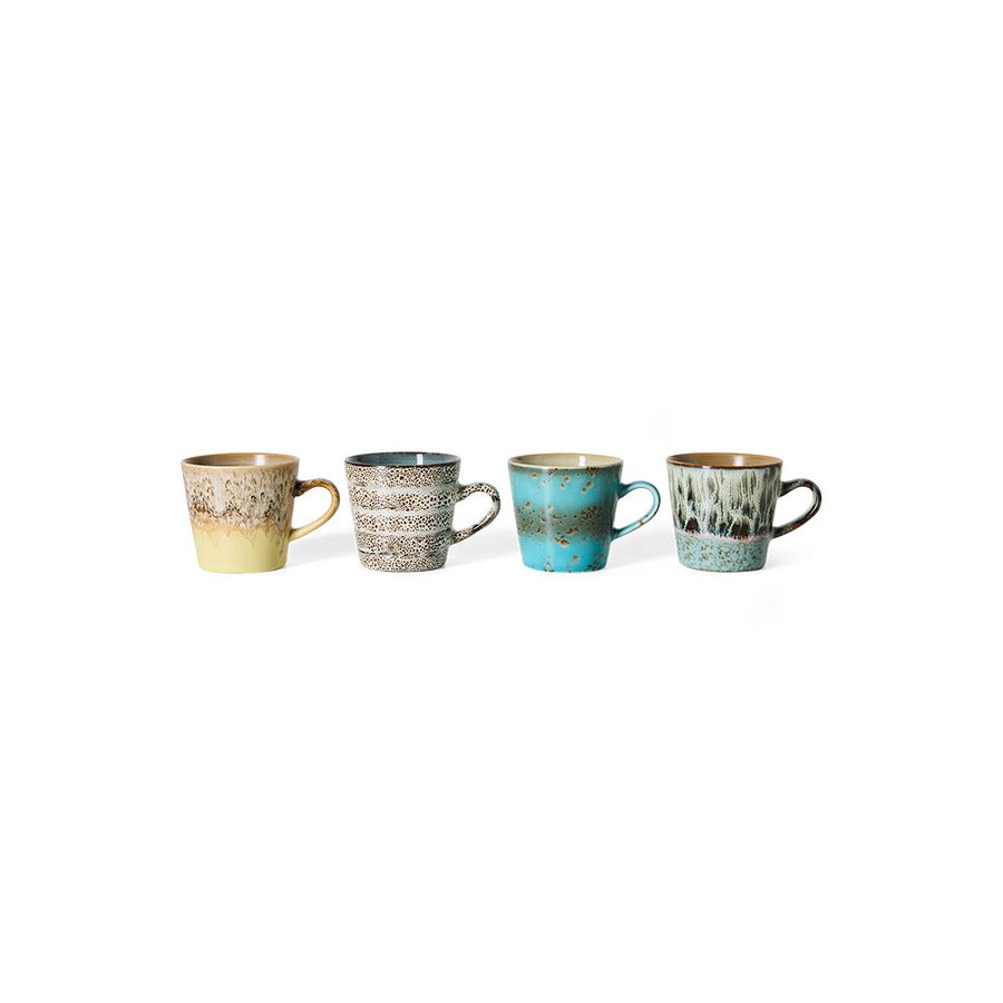 70s Ceramics – Americano Mugs, Lavish (set of 4) – HKLIVING – view 3