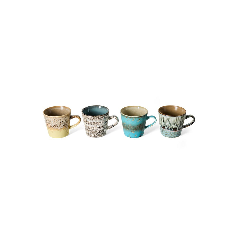 70s Ceramics – Americano Mugs, Lavish (set of 4) – HKLIVING – view 4
