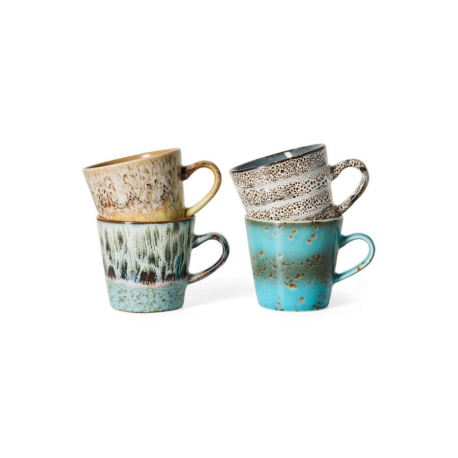 70s Ceramics – Americano Mugs, Lavish (set of 4) – HKLIVING