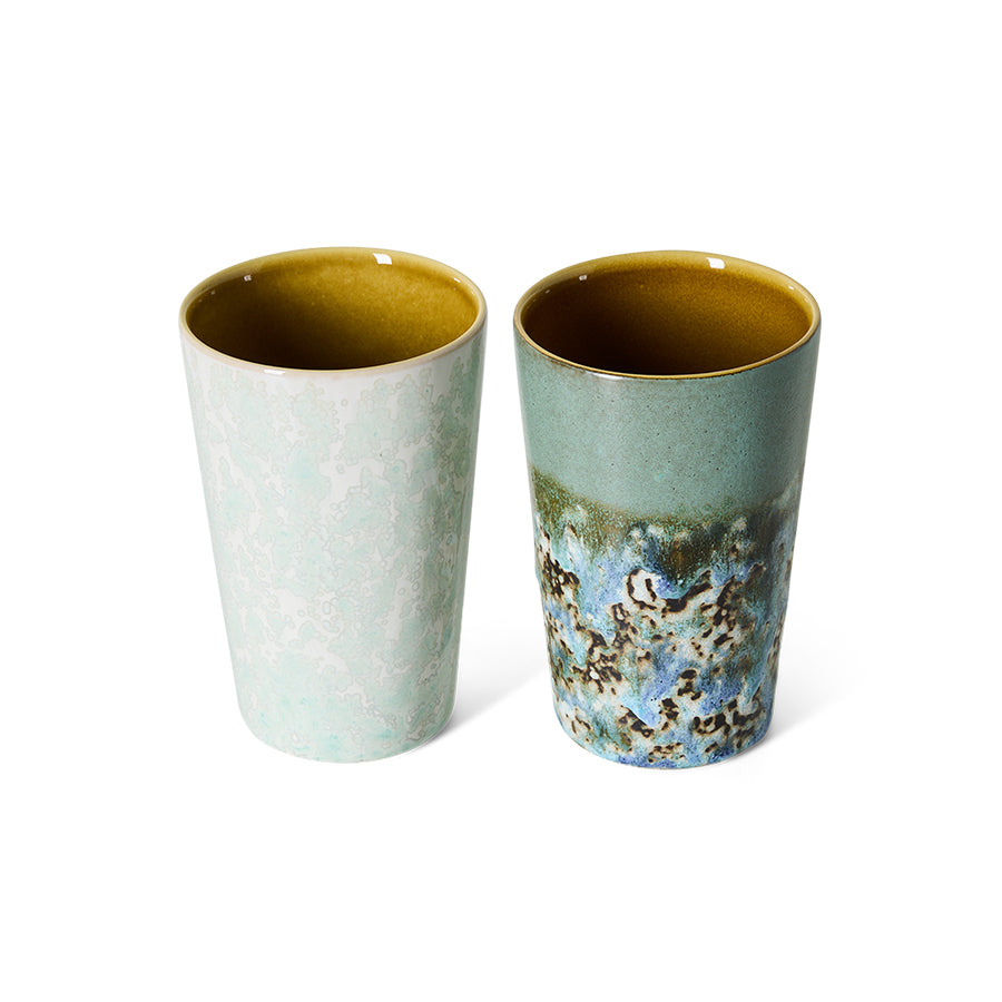70s Ceramics – Tea Mugs, Pond (set of 2) – HKLIVING – view 3