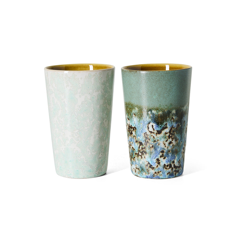 70s Ceramics – Tea Mugs, Pond (set of 2) – HKLIVING