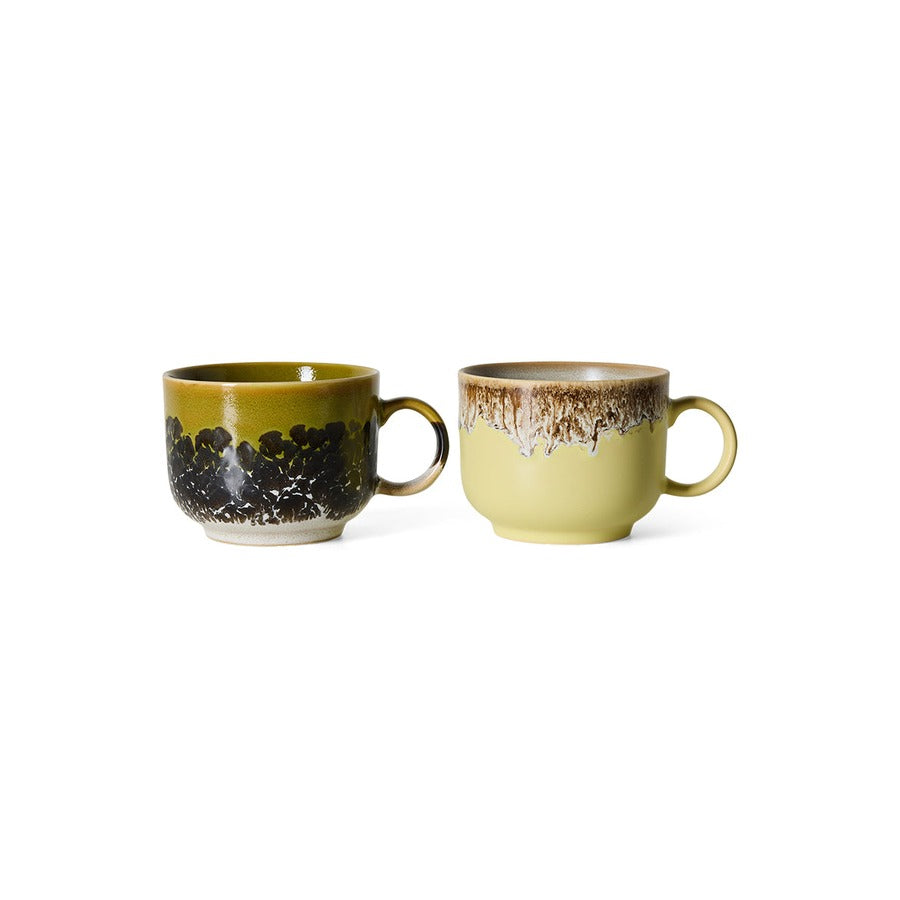 70s Ceramics – Tea Cups, Cravings (set of 2) – HKLIVING – view 3