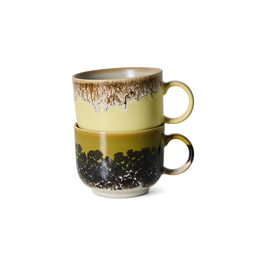 70s Ceramics – Tea Cups, Cravings (set of 2) – HKLIVING