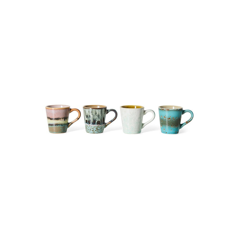 70s Ceramics – Espresso Mugs, Softness (set of 4) – HKLIVING – view 3
