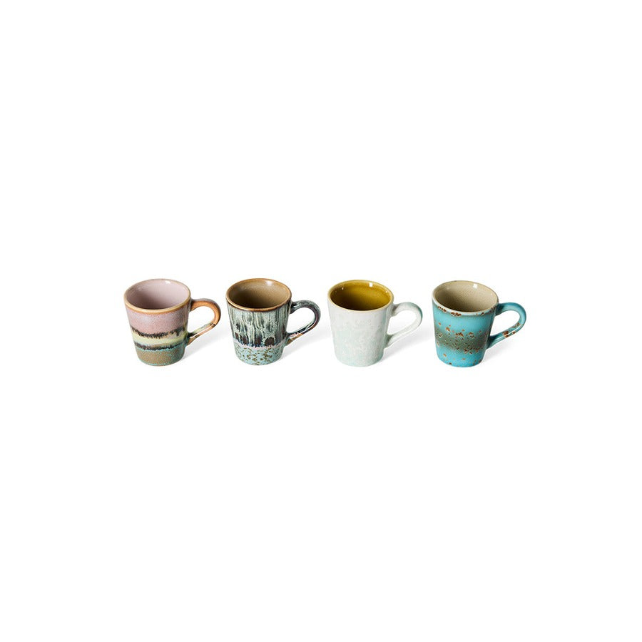 70s Ceramics – Espresso Mugs, Softness (set of 4) – HKLIVING – view 4