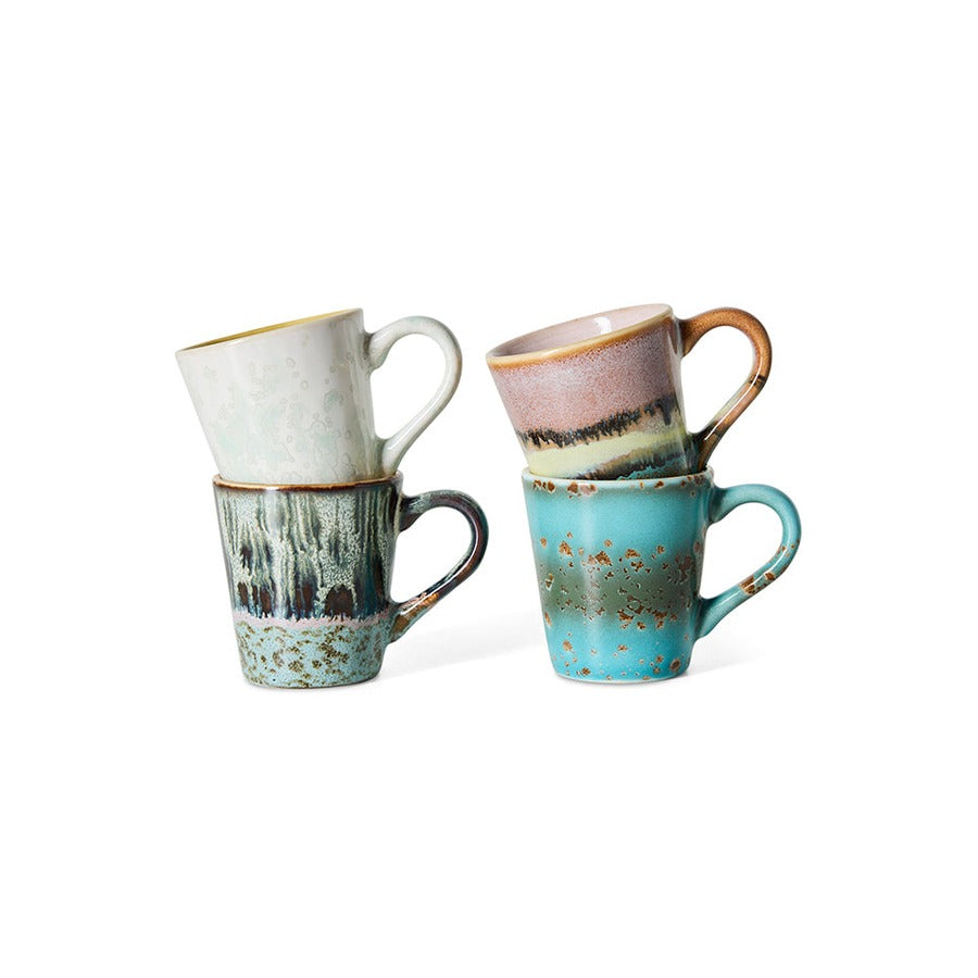 70s Ceramics – Espresso Mugs, Softness (set of 4) – HKLIVING