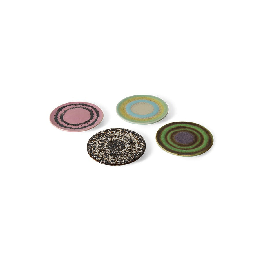 70s Ceramics – Coasters, Final Touch (set of 4) – HKLIVING – view 3