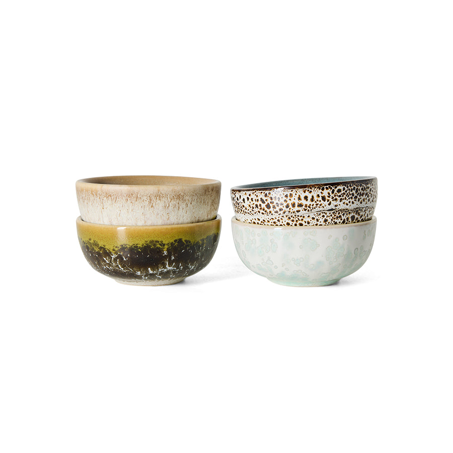 70s Ceramics – XS Bowls, Caramelized (set of 4) – HKLIVING