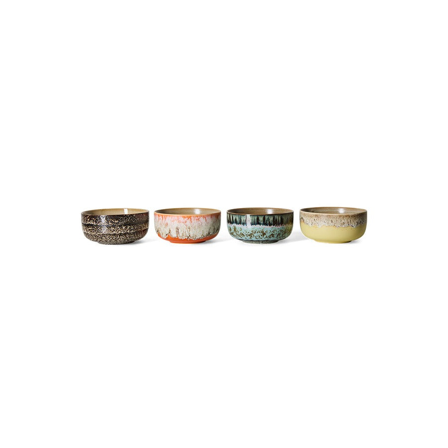 70s Ceramics – Dessertschalen, Grand (4er-Set) – HKLIVING – Ansicht 3