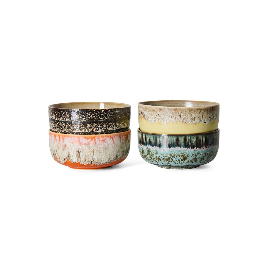70s Ceramics – Dessertschalen, Grand (4er-Set) – HKLIVING