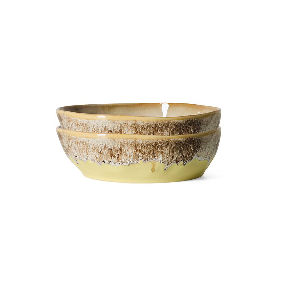 70s Ceramics – Pasta Bowls, Custard (set of 2) – HKLIVING