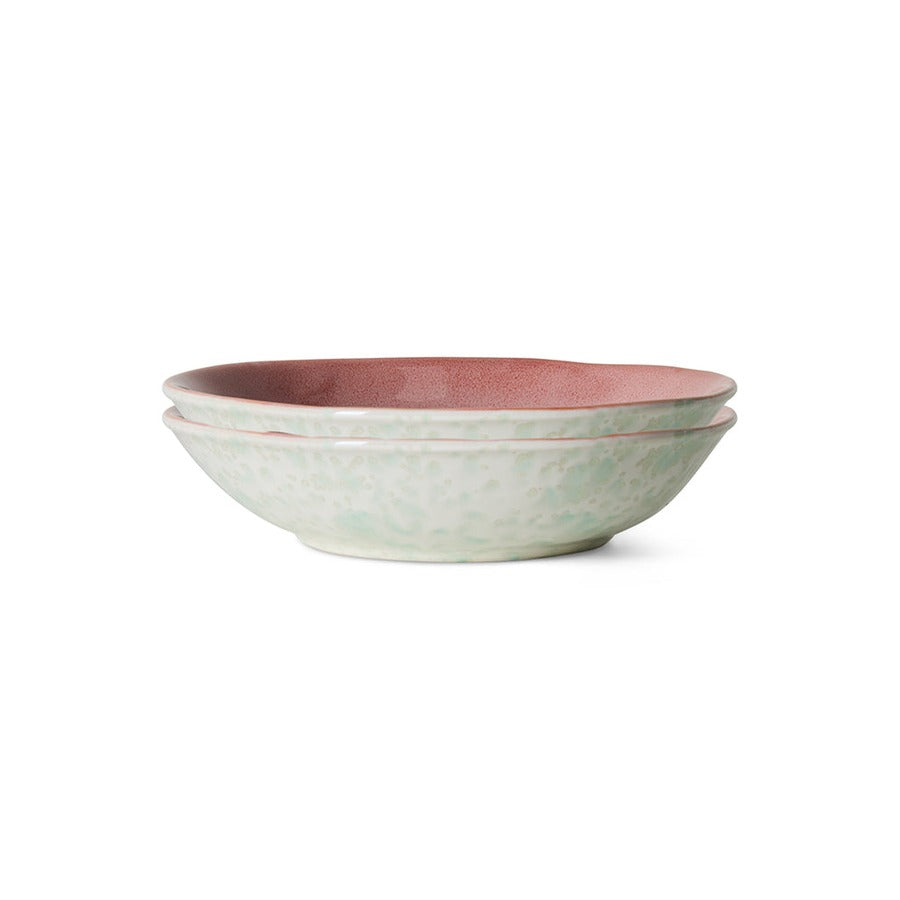 70s Ceramics – Curryschalen, Lotus (2er-Set) – HKLIVING