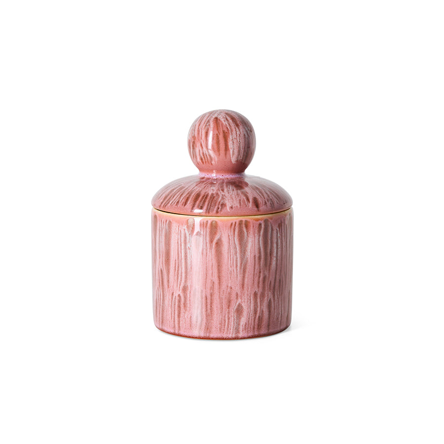 70s Ceramics – Small Storage Jar, Rhubarb – HKLIVING