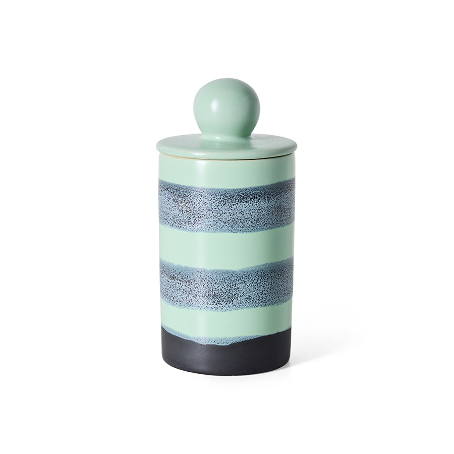70s Ceramics – Medium Storage Jar, River – HKLIVING