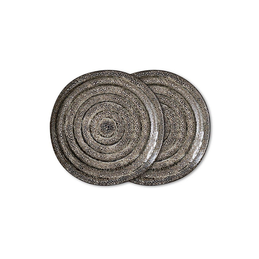 70s Ceramics – Frühstücksteller, Brew (2er-Set) – HKLIVING