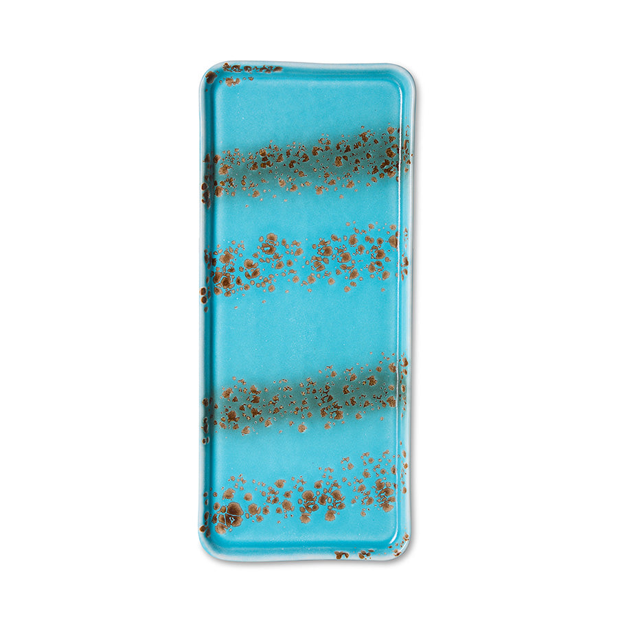 70s Ceramics – Cake Tray, Aqua – HKLIVING