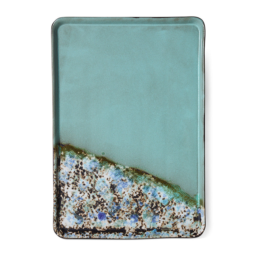70s Ceramics – Large Tray, Agave – HKLIVING