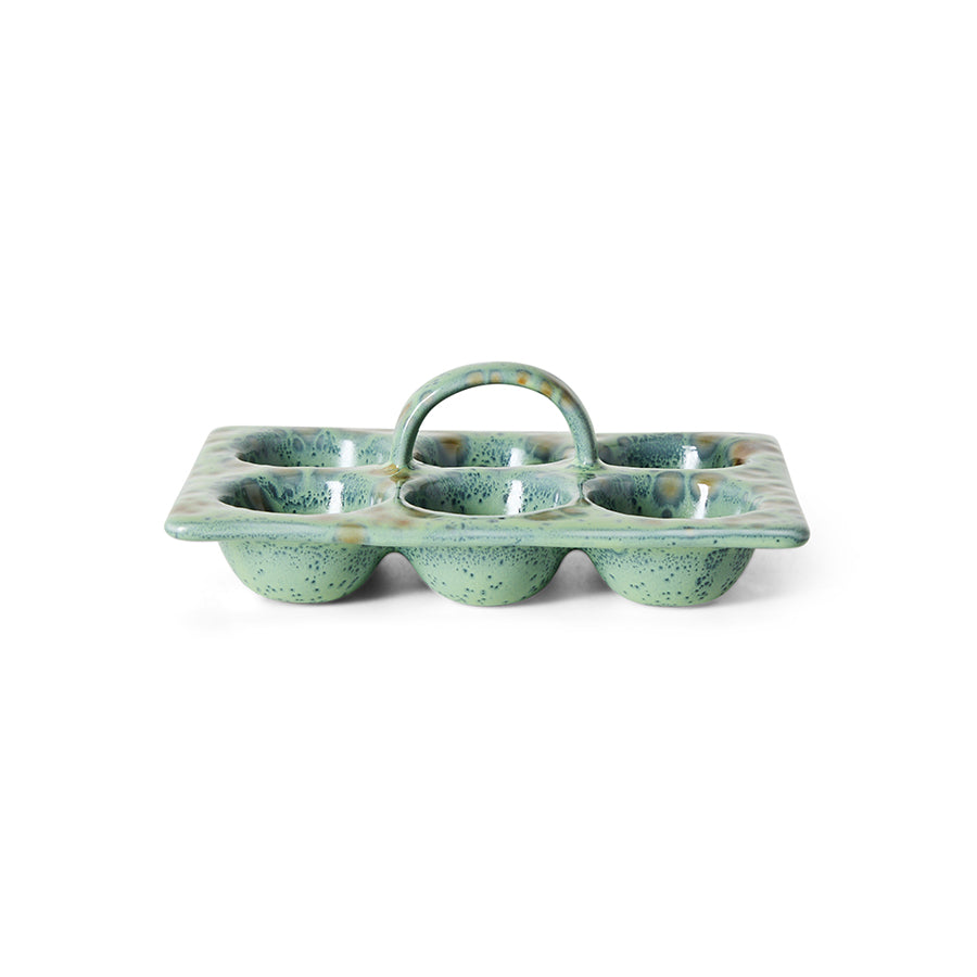 70s Ceramics – Egg Tray, Minty – HKLIVING