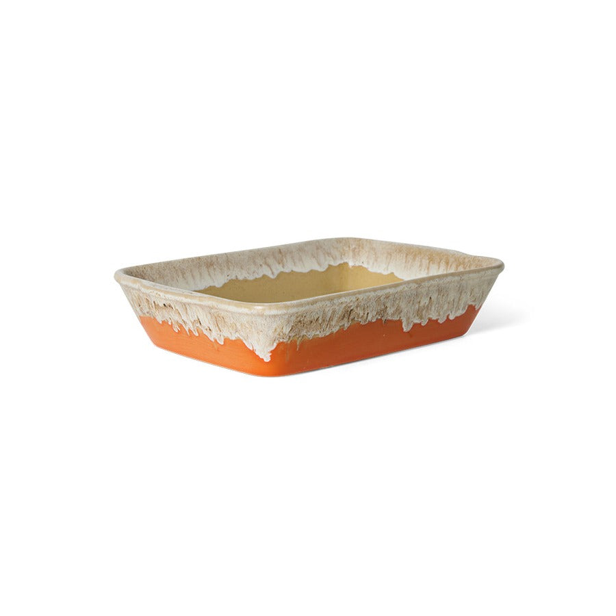 70s Ceramics – Auflaufform klein, Fierce – HKLIVING – Ansicht 3