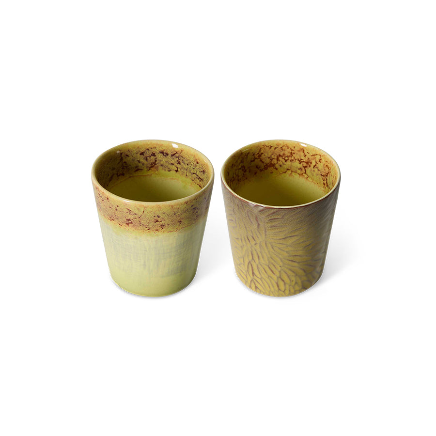 70s Ceramics: Van Gogh Coffee Mugs, Sunflowers (set of 2) – HKLIVING – view 3