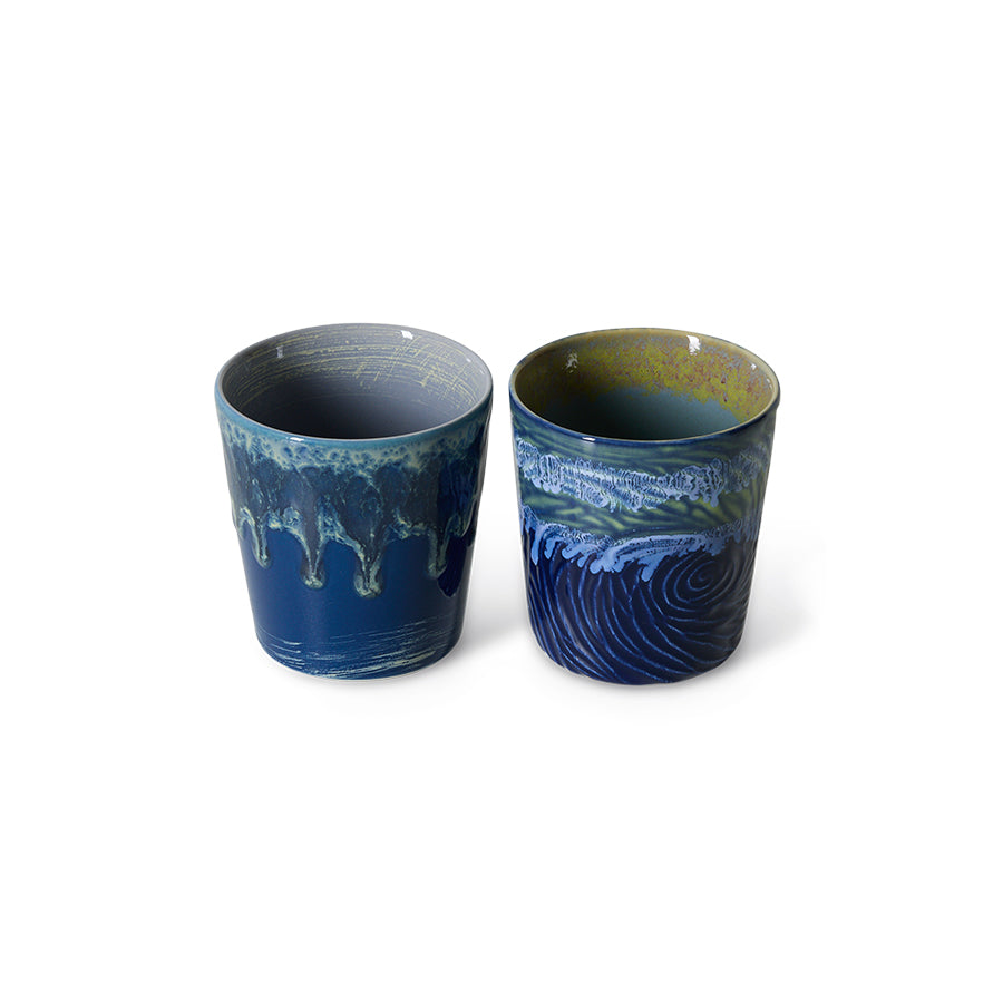 70s Ceramics: Van Gogh Coffee Mugs, Starry Night (set of 2) – HKLIVING – view 3
