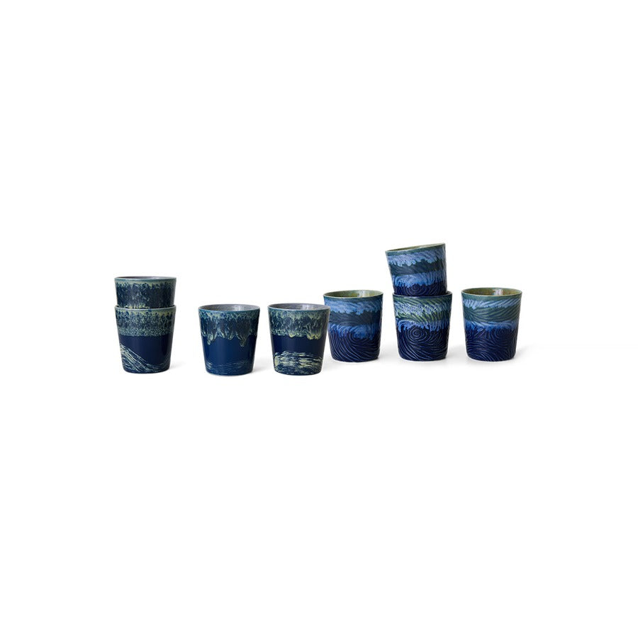 70s Ceramics: Van Gogh Coffee Mugs, Starry Night (set of 2) – HKLIVING – view 4
