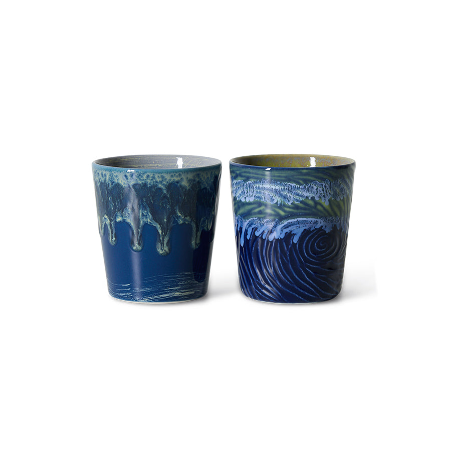 70s Ceramics: Van Gogh Kaffeebecher, Starry Night (2er-Set) – HKLIVING