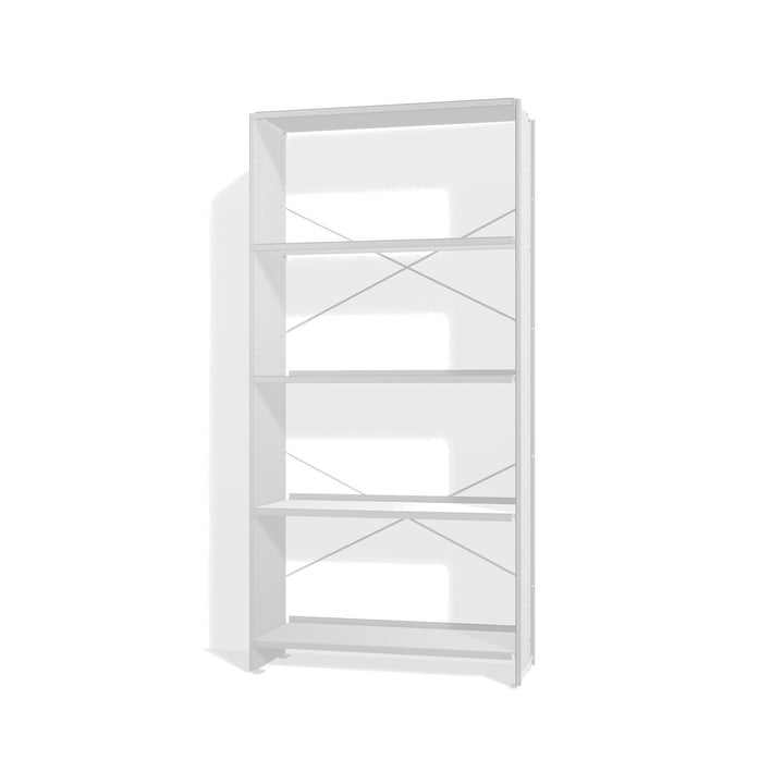 Lehni Aluminium Shelf System Bookshelf, open - Colorless Anodized - Lehni