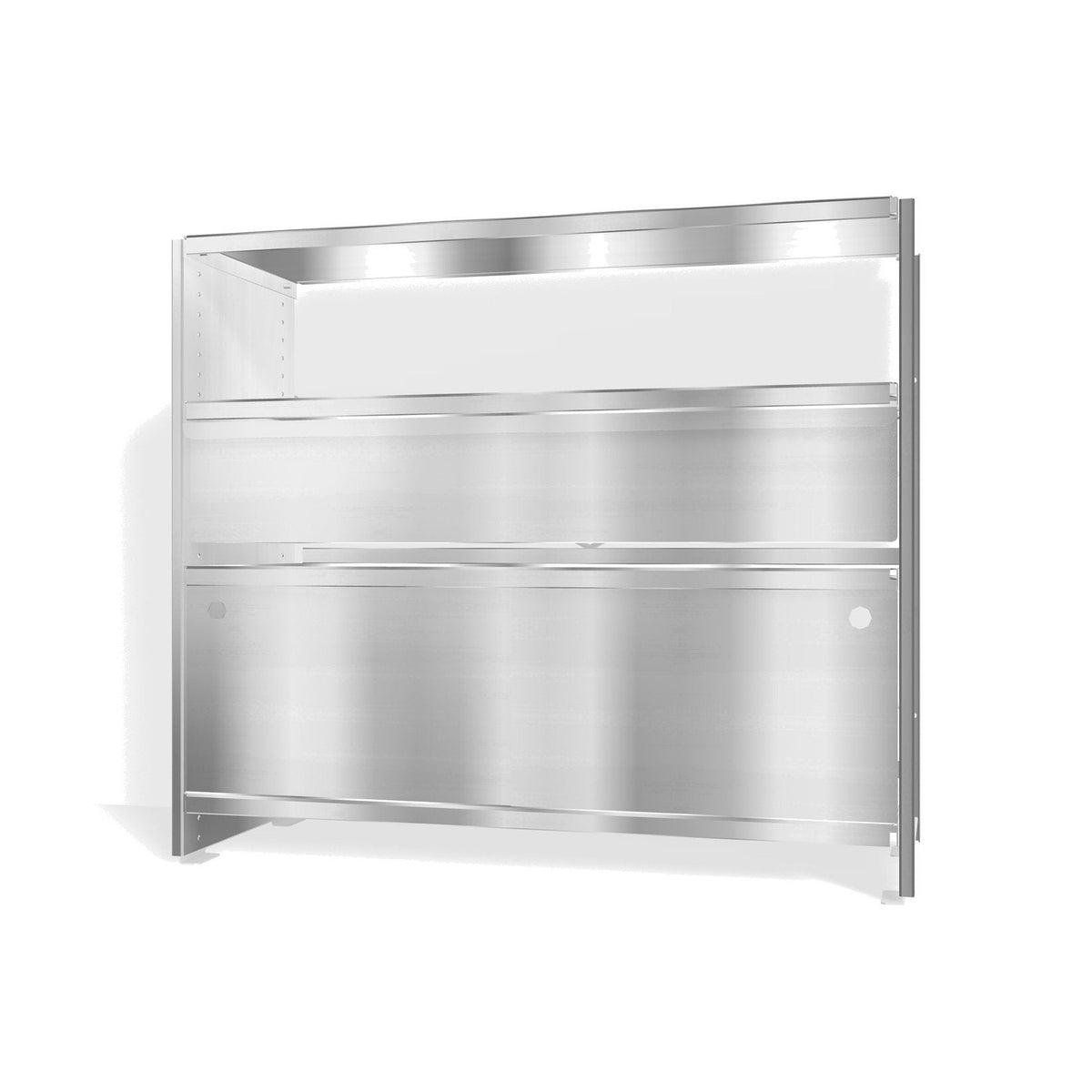 Lehni Aluminium Shelf System Console in Blank Aluminum