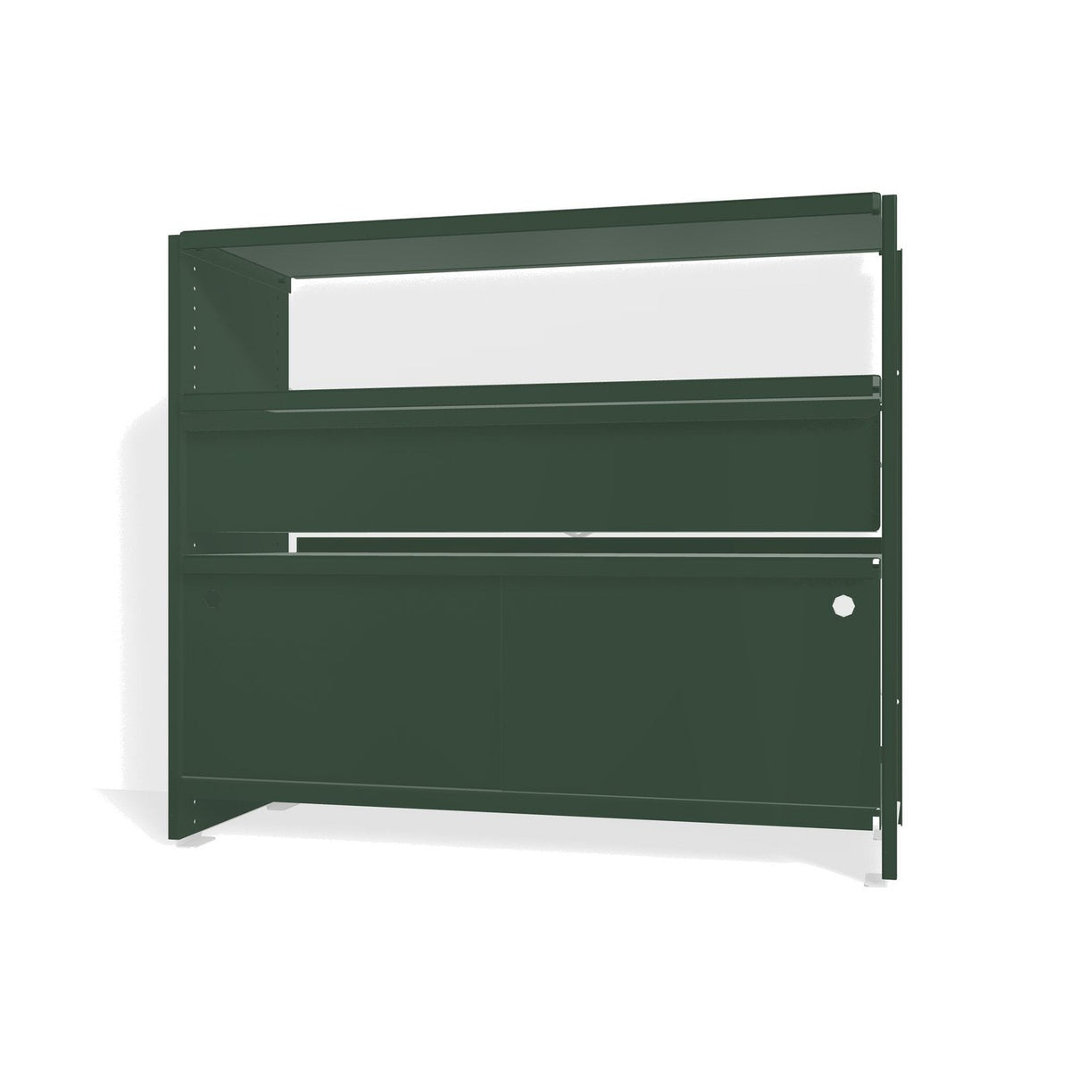 Lehni Aluminium Shelf System Console in Fir Green