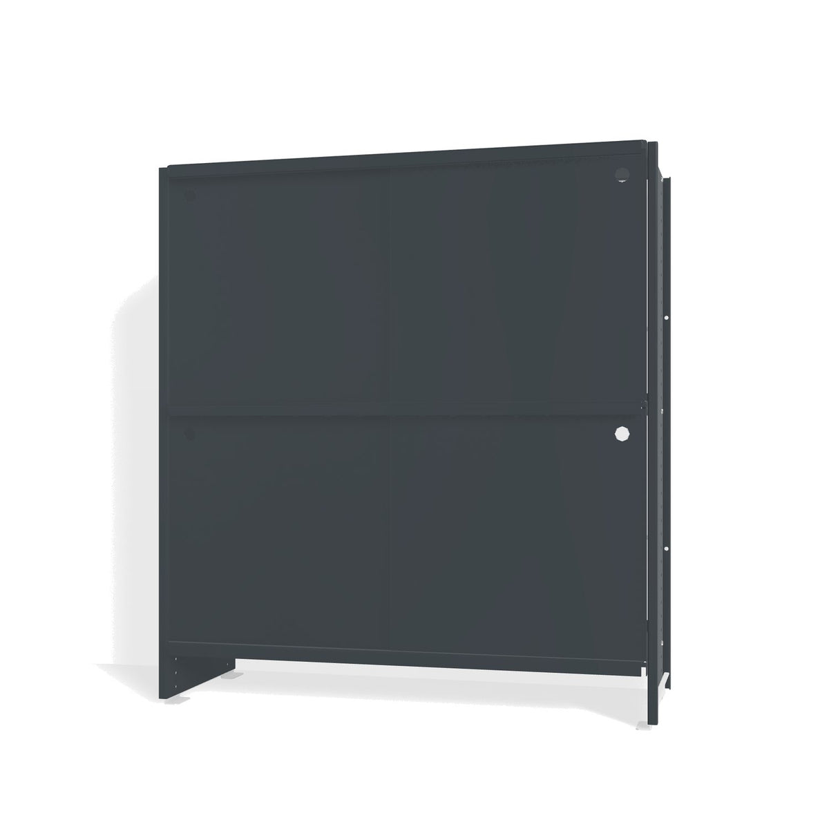 Lehni Aluminium Shelf System Highboard, with sliding doors - Anthracite - Lehni