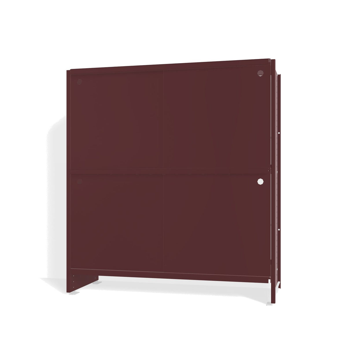 Lehni Aluminium Shelf System Highboard, with sliding doors - Black Red - Lehni