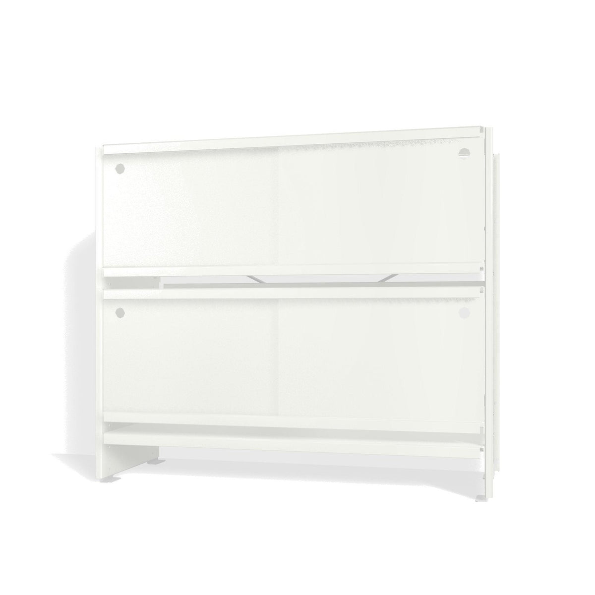 Lehni Aluminium Shelf System Lowboard, with sliding doors - Signal White - Lehni