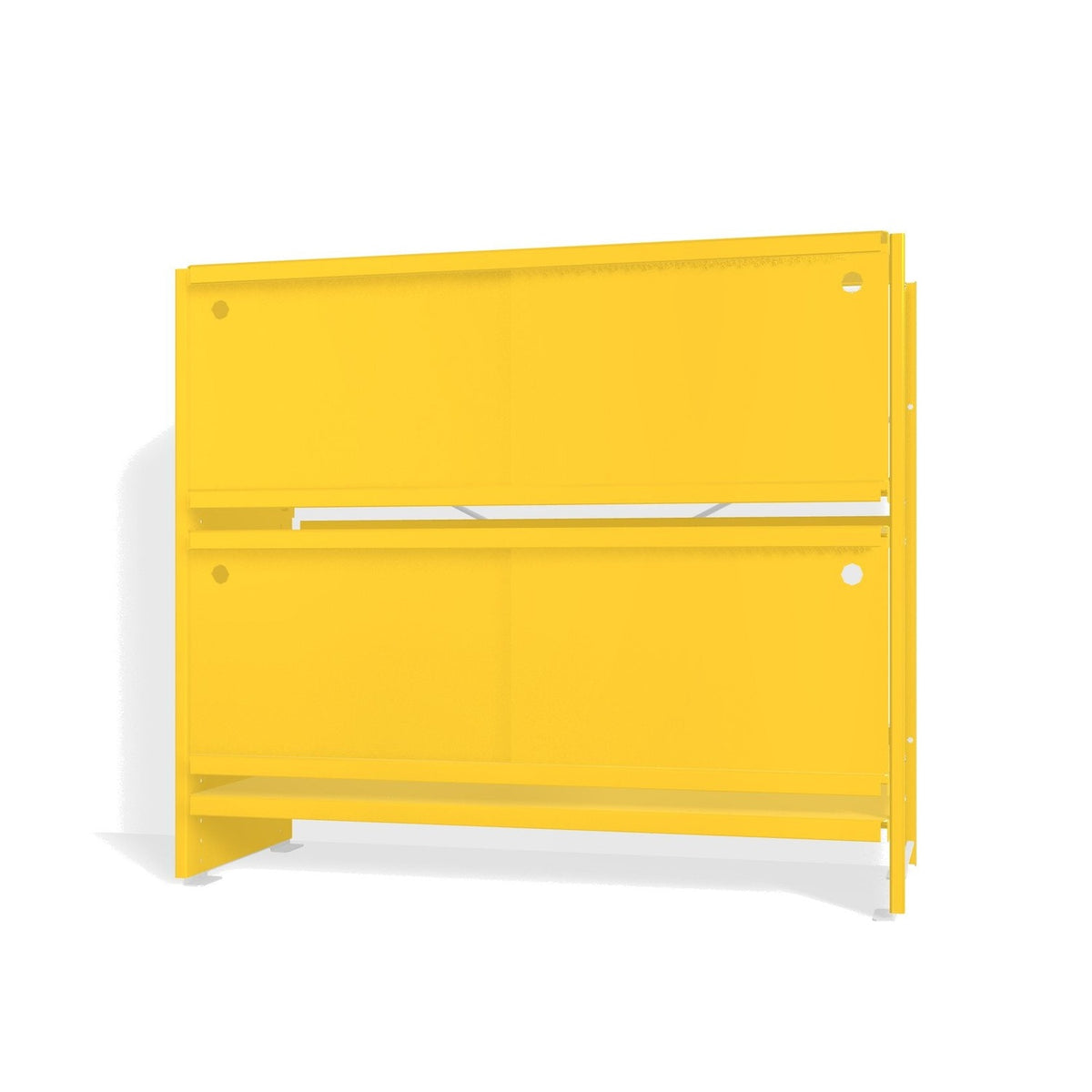 Lehni Aluminium Shelf System Lowboard, with sliding doors - Zinc Yellow - Lehni