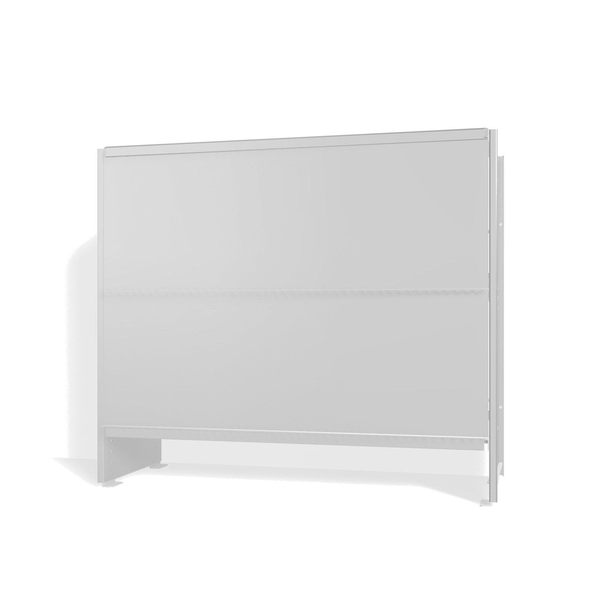 Lehni Aluminium Shelf System Lowboard, with slide-in doors - Colorless Anodized - Lehni