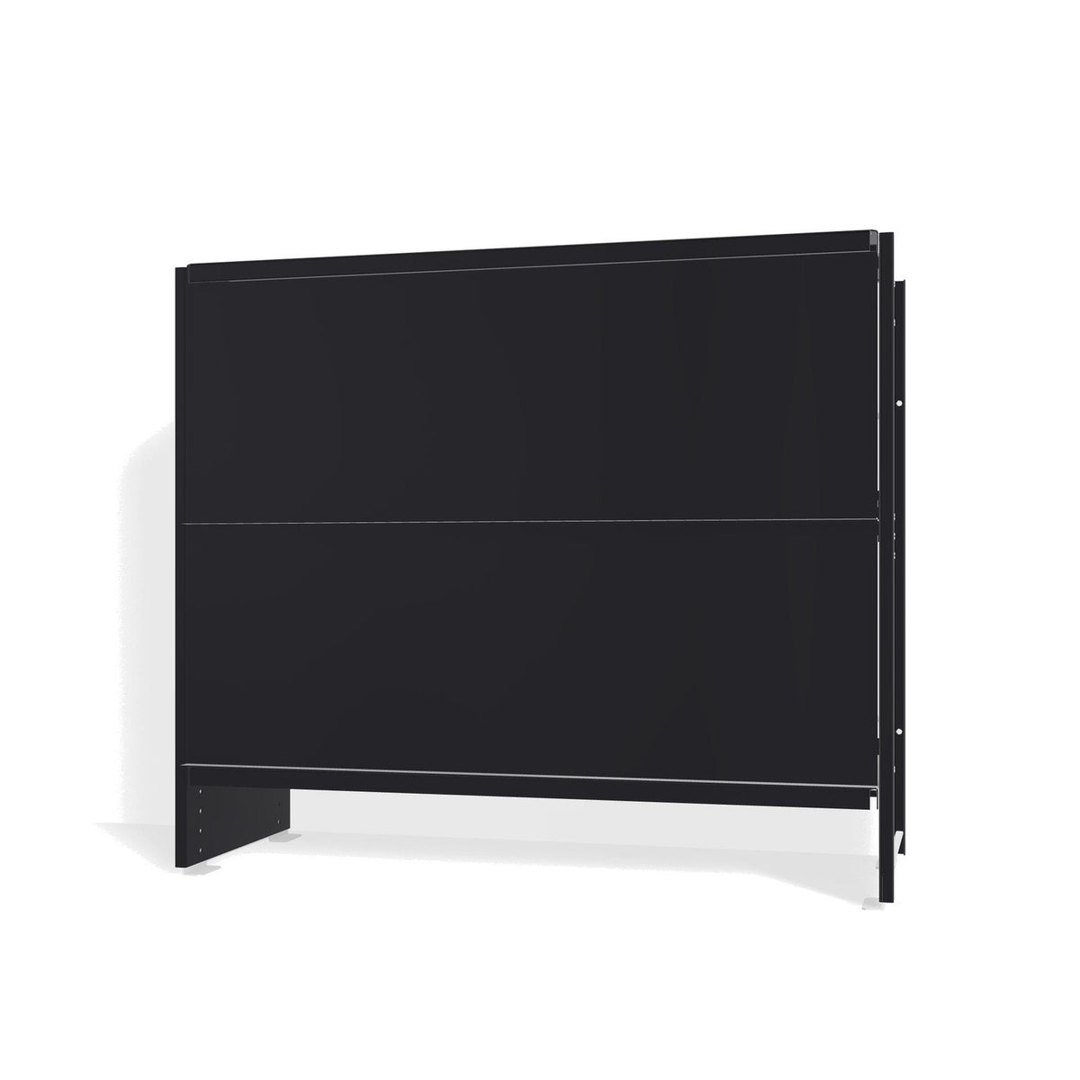 Lehni Aluminium Shelf System Lowboard, with slide-in doors - Black - Lehni