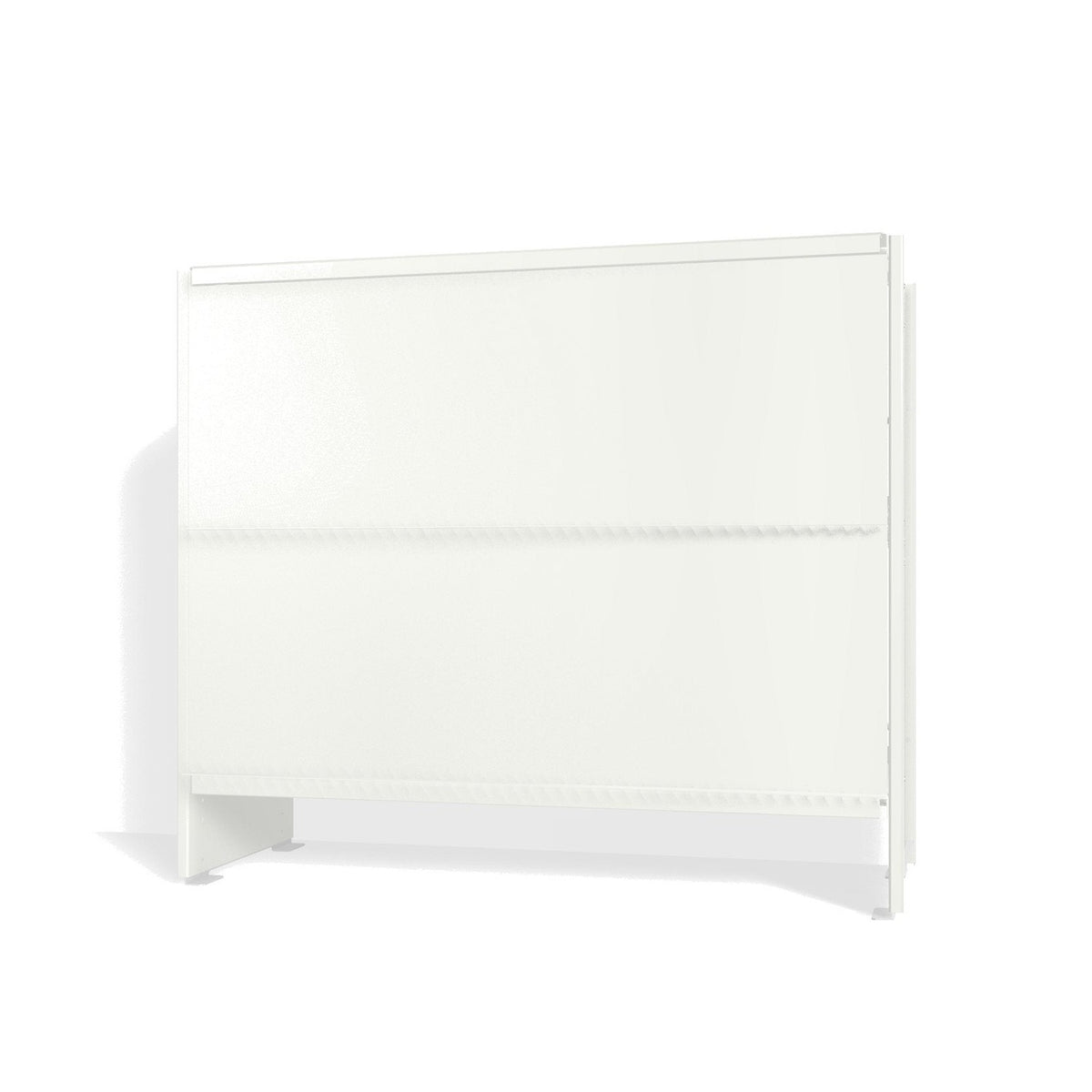 Lehni Aluminium Shelf System Lowboard, with slide-in doors - Signal White - Lehni