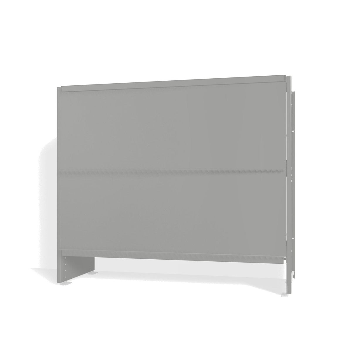 Lehni Aluminium Shelf System Lowboard, with slide-in doors - White Aluminum - Lehni