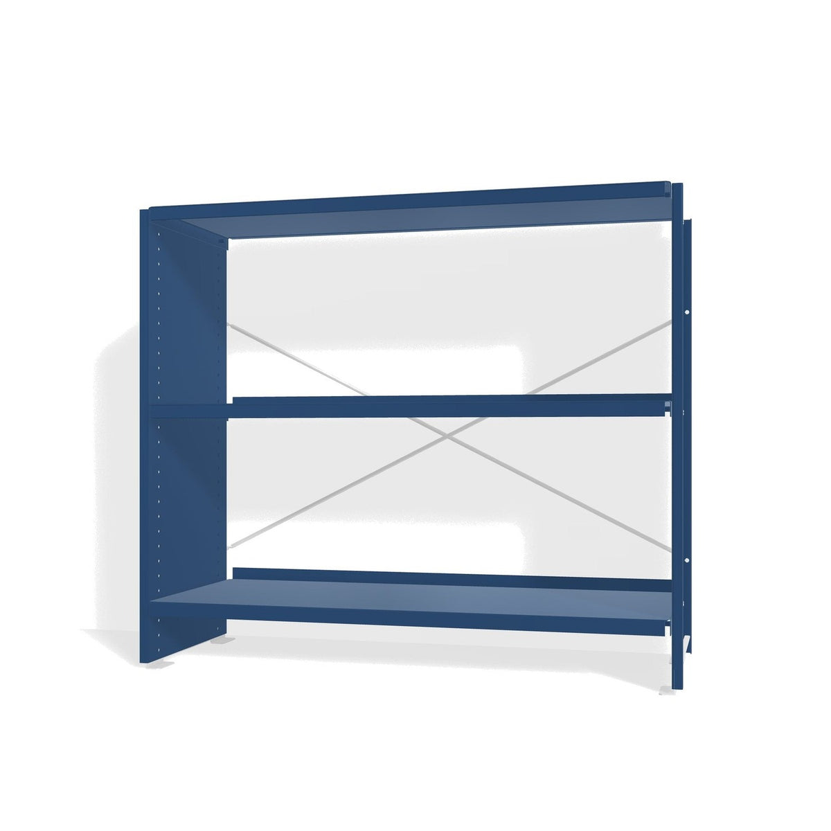 Lehni Aluminium Shelf System Lowboard, open - Lehni Blue - Lehni