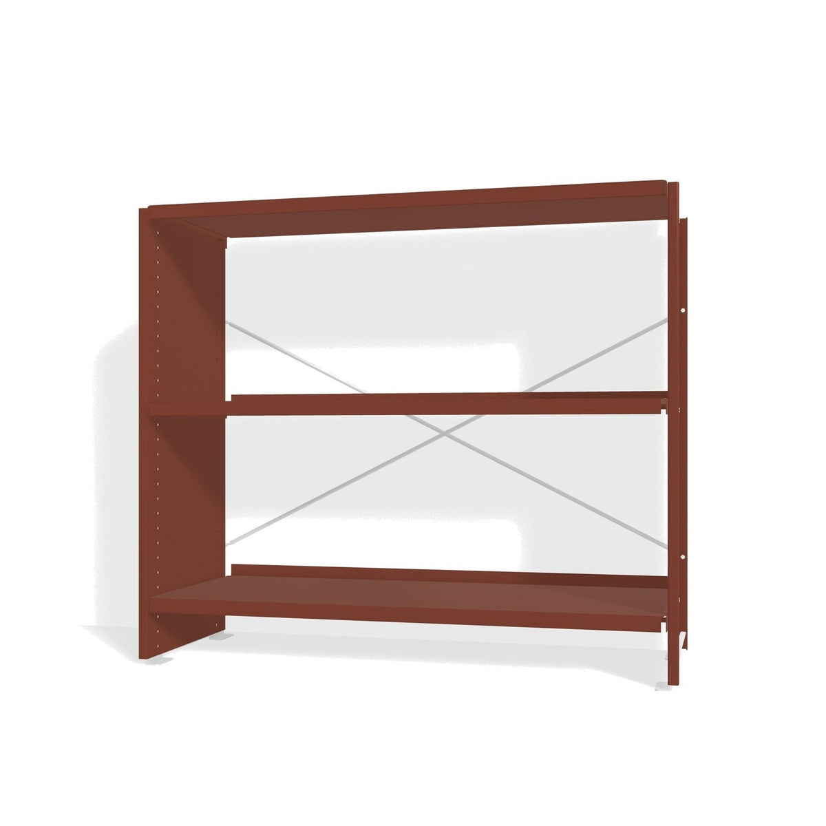 Lehni Aluminium Shelf System Lowboard, open - Pearl Copper - Lehni