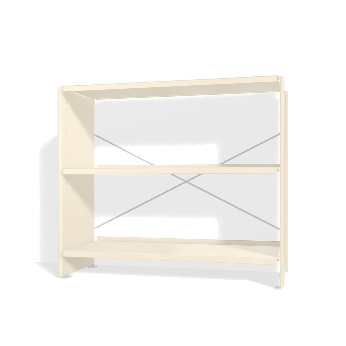 Lehni Aluminium Shelf System Lowboard, open - Pearl White - Lehni