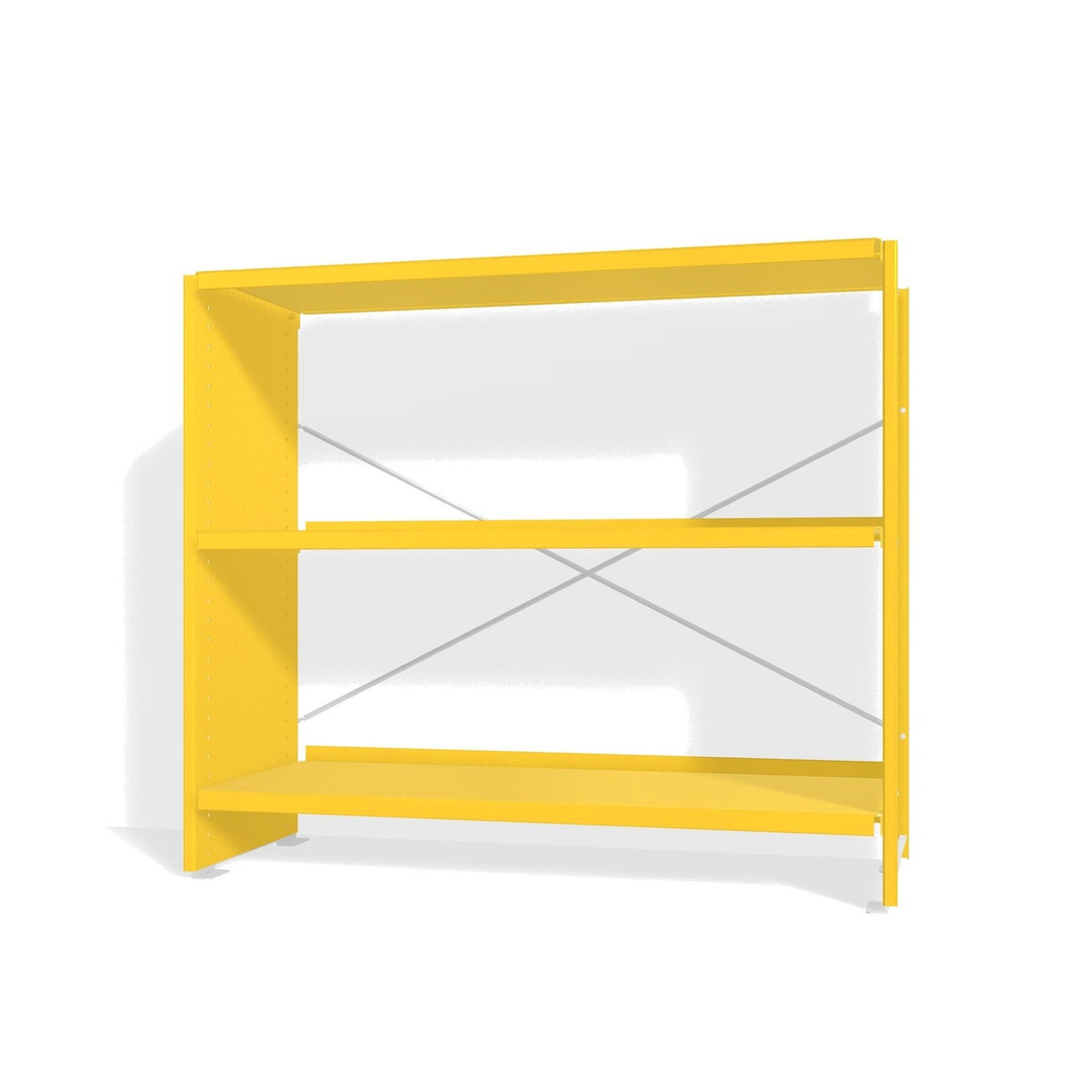 Lehni Aluminium Shelf System Lowboard, open - Zinc Yellow - Lehni