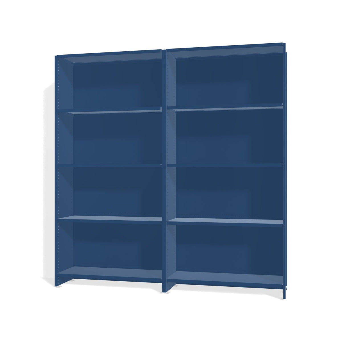 Lehni Aluminium Shelf System Shelf Wall, with back panels - Lehni Blue - Lehni