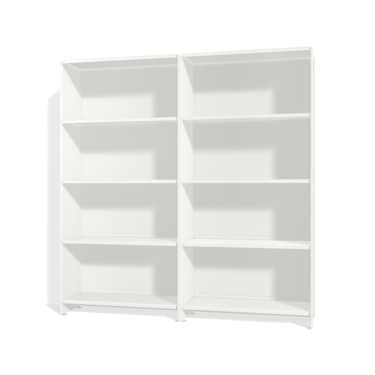 Lehni Aluminium Shelf System Shelf Wall, with back panels - Signal White - Lehni